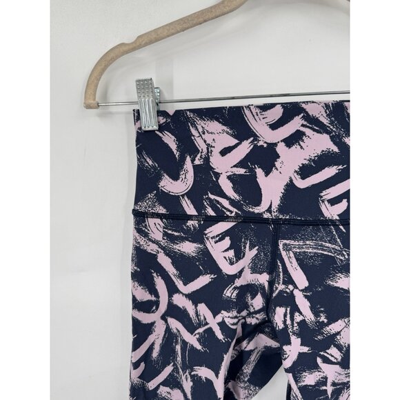 Lululemon Wunder Under High Rise Luxtreme Graffiti Pop Legging Women 4 Purple - Picture 5 of 6